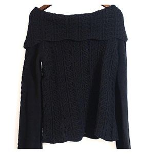 Context Knitted Black Long Sleeve Sweater